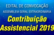 Edital de Convocação - Assemb. Geral Extraordinária - Contribuição Assistencial 2019