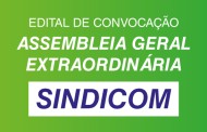 Edital Convocação - Assembleia Geral Extraordinária - SINDICOM